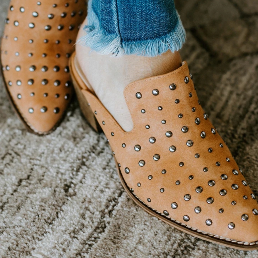 COPY - A Rider Girl Cara Studded Mules